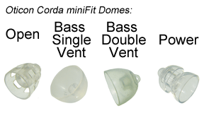 Oticon domes
